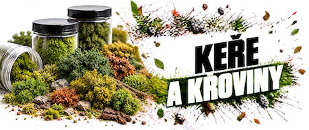 Fine Bushes modelářské keře pro podstavce, dioramata a herní terény